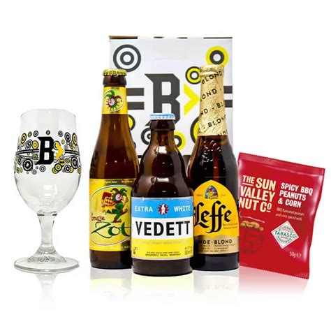 belgian beer glass gift set